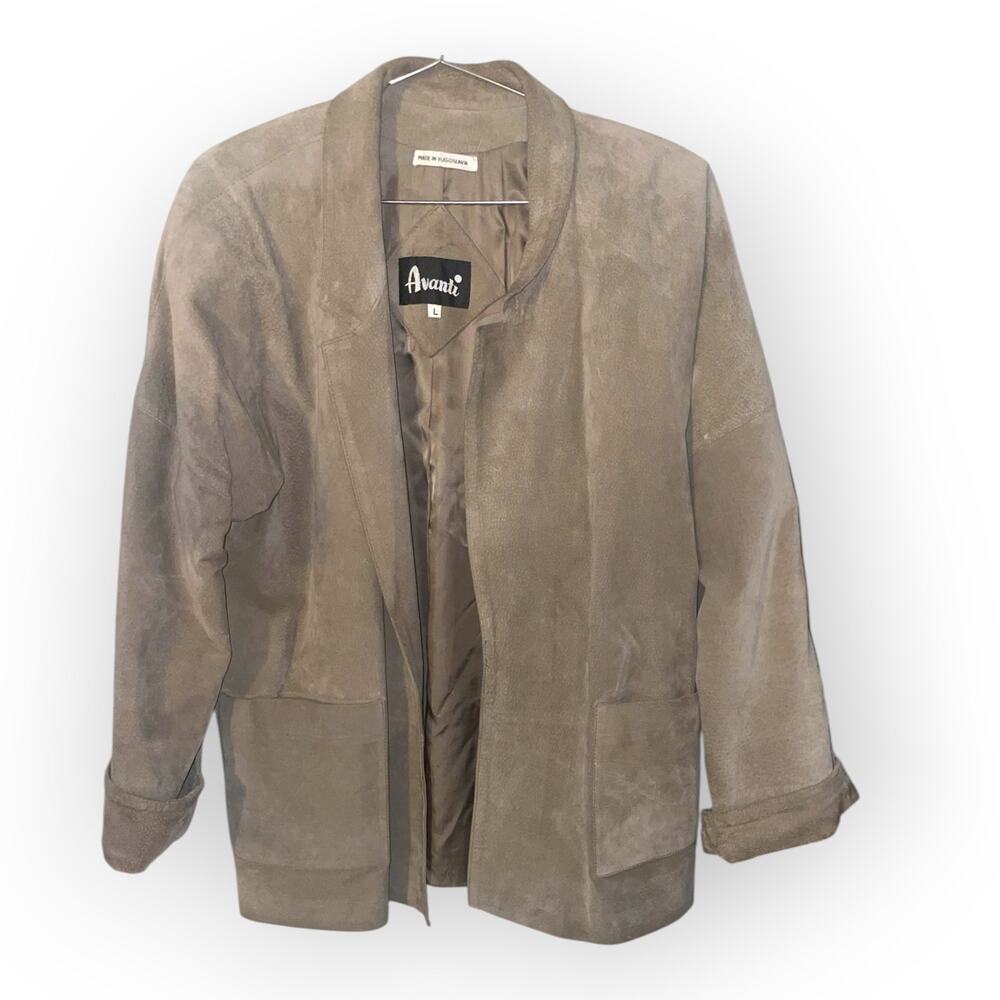 Vintage Avanti Women's Suede Jacket | Made in Yugoslavia | size L | EUC